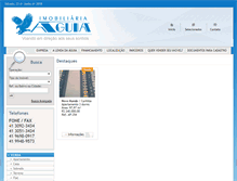 Tablet Screenshot of imobiliariaaguia.com.br